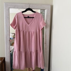 SHEIN Dusty Pink Textured Blouse